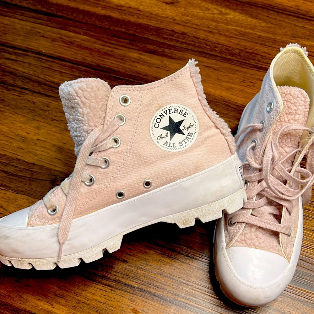 Converse Chuck Taylor All Star Lugged Platform Pink Shoes Size 7